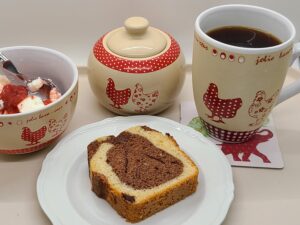 Gâteau au yaourt marbré classique